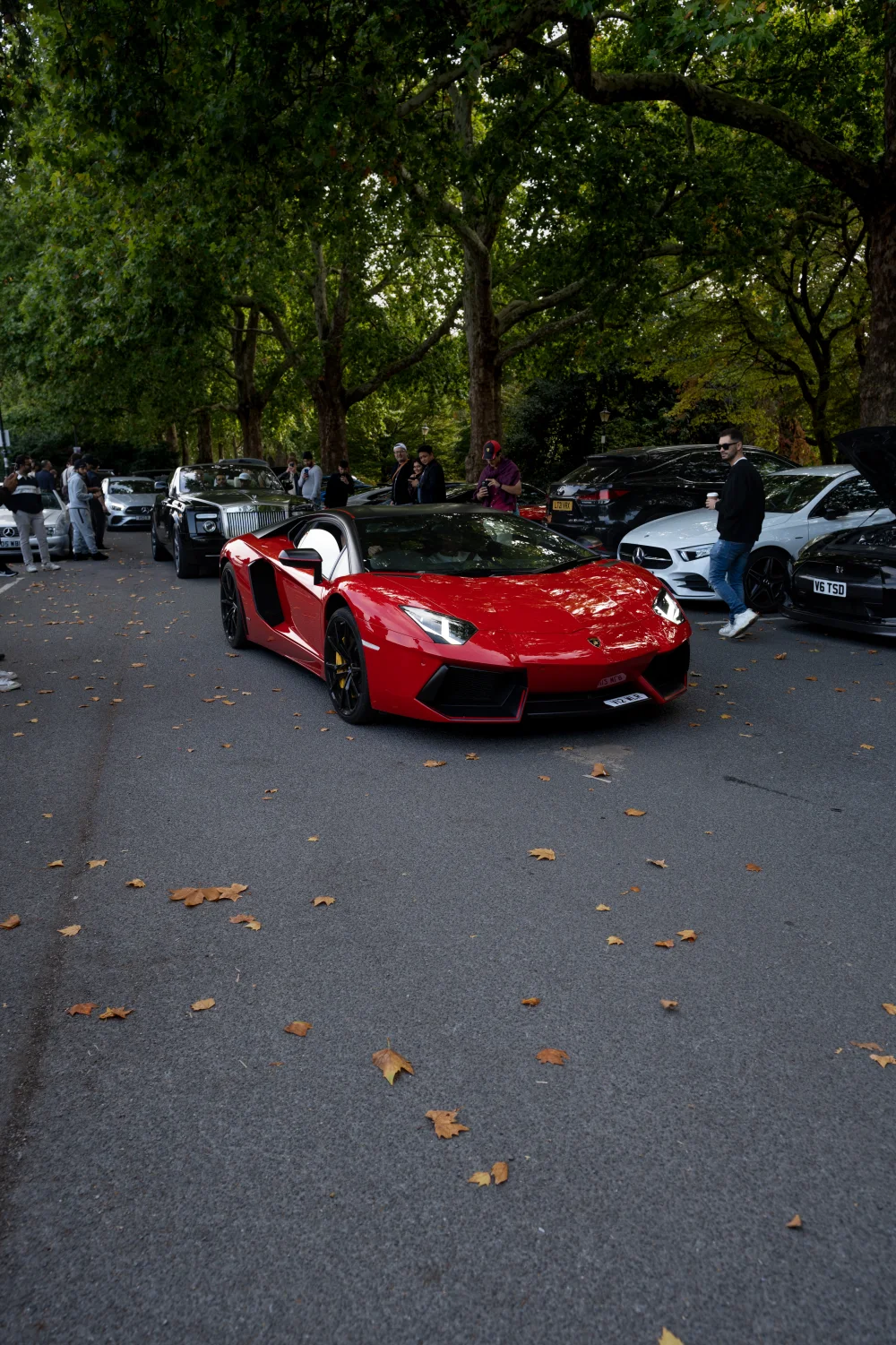 Red Lamborghini at SW1 Social